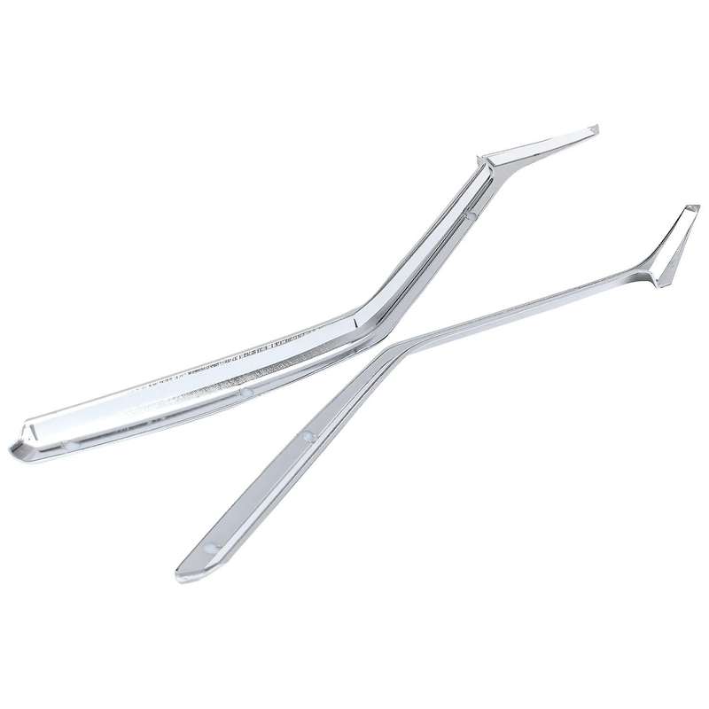 2Pcs Silver Front Grille Grill Mesh Cover Trim Insert Molding Fit for J11 2014 2015 2016 2017