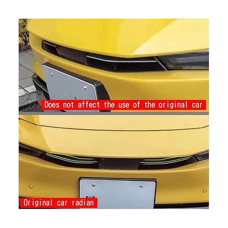 2pcs Silver Front Bumper Upper Grill Moulding Cover Trim for Prius 60 Series 2022-2023