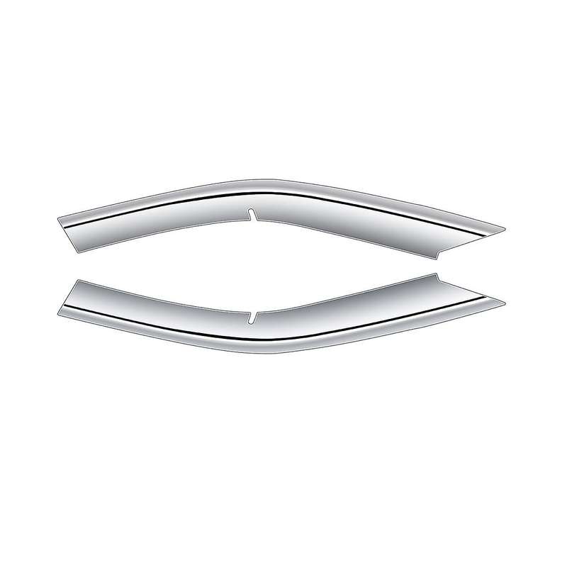 2pcs Silver Front Bumper Upper Grill Moulding Cover Trim for Prius 60 Series 2022-2023
