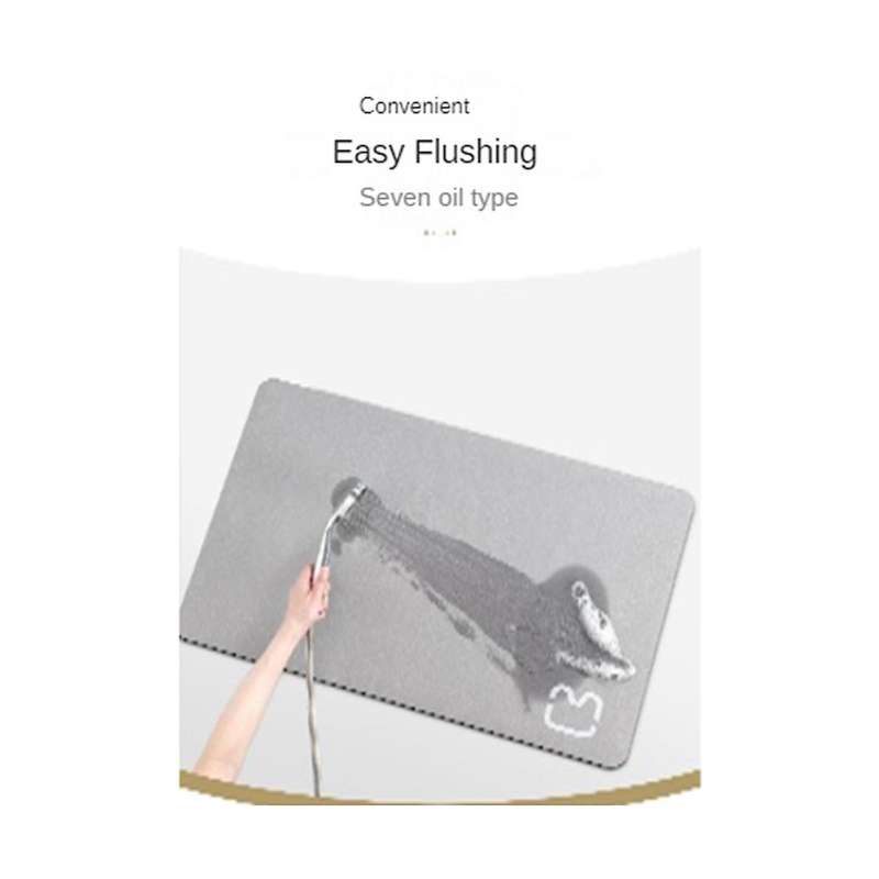 2pcs Simple-thin Diatomaceous Bath Mat Bathtub Mat, Fast Drying Bath Mat Non- Shower Mat Bathroom Fl