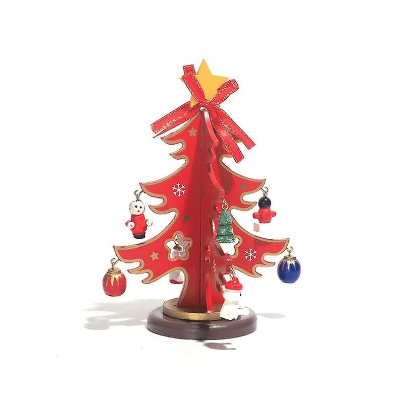 2pcs Small Decorations Wooden Mini Tabletop Decorations