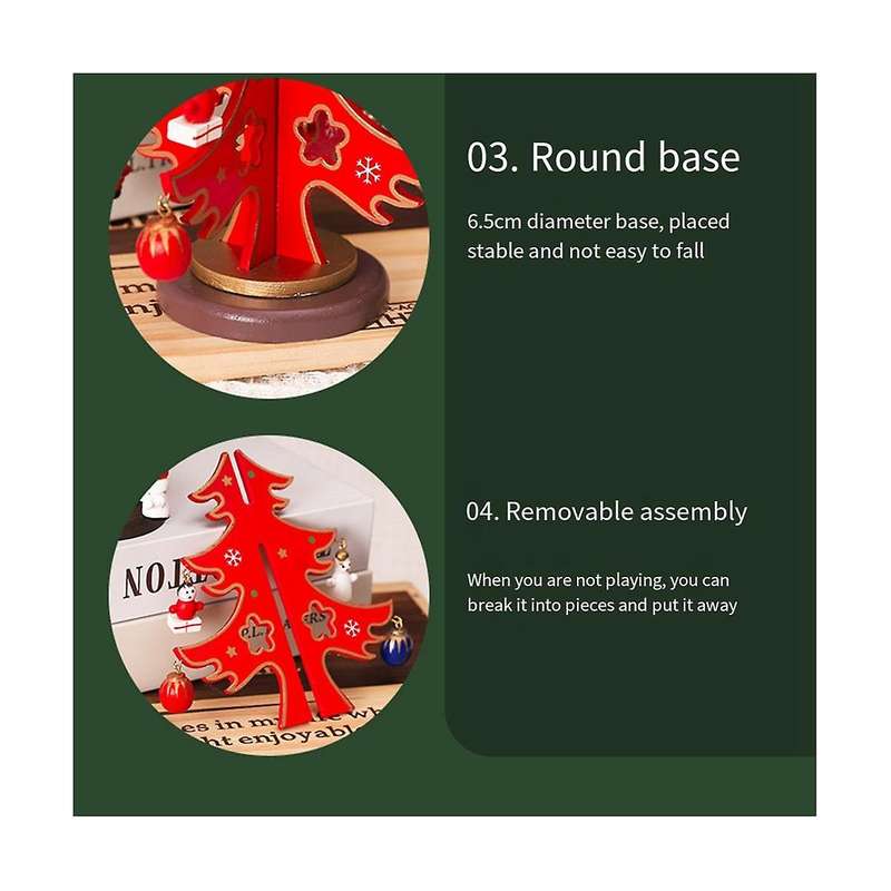 2pcs Small Decorations Wooden Mini Tabletop Decorations