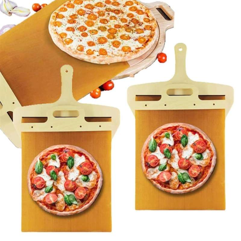 2pcs Sliding Pizza Peel-pala Pizza Scorrevole,sliding Pizza Shovel, Pizza Transfer Slider,pizza Peel
