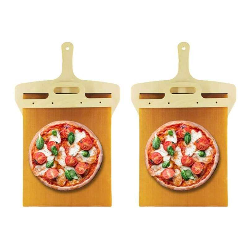 2pcs Sliding Pizza Peel-pala Pizza Scorrevole,sliding Pizza Shovel, Pizza Transfer Slider,pizza Peel