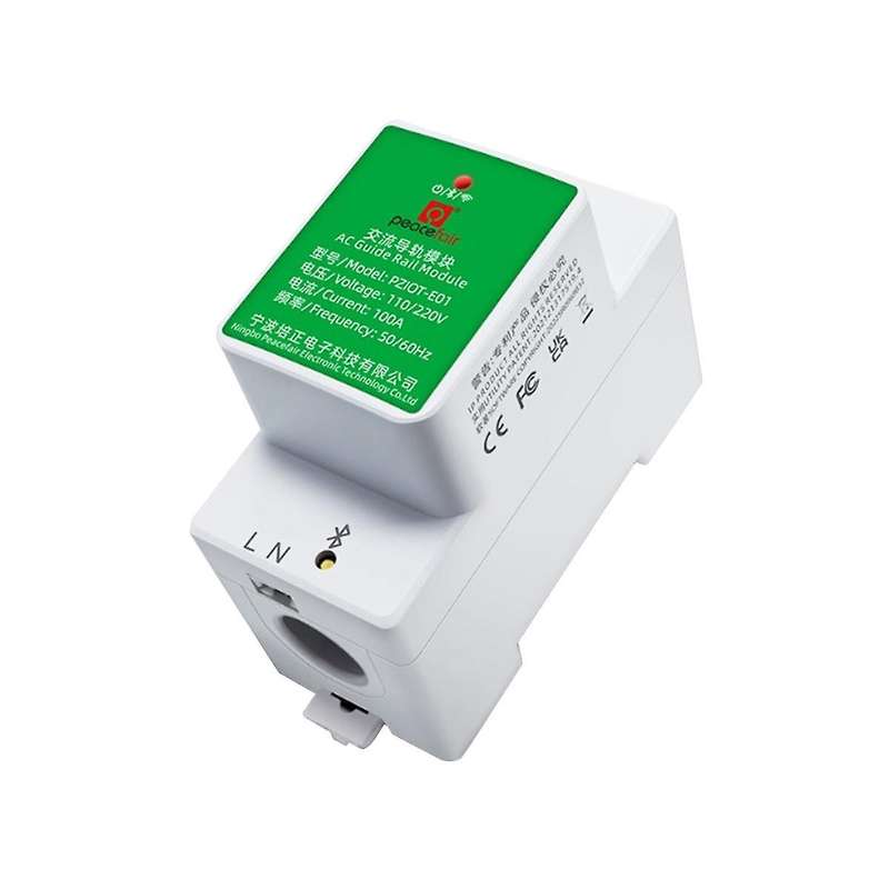 2Pcs Single Phase 6-in-1 AC Electric Rail Wifi Smart Kwh Consumpt Meter Wattmeter Voltmeter Meter