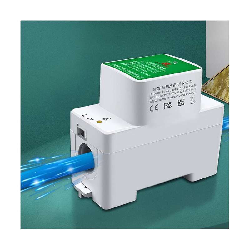 2Pcs Single Phase 6-in-1 AC Electric Rail Wifi Smart Kwh Consumpt Meter Wattmeter Voltmeter Meter