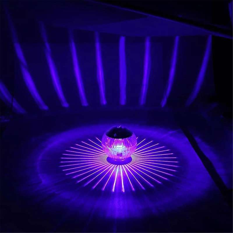 2PCS Solar Floating Pool Light, Waterproof LED Color Changing Solar Pond Lights Water Floating Light