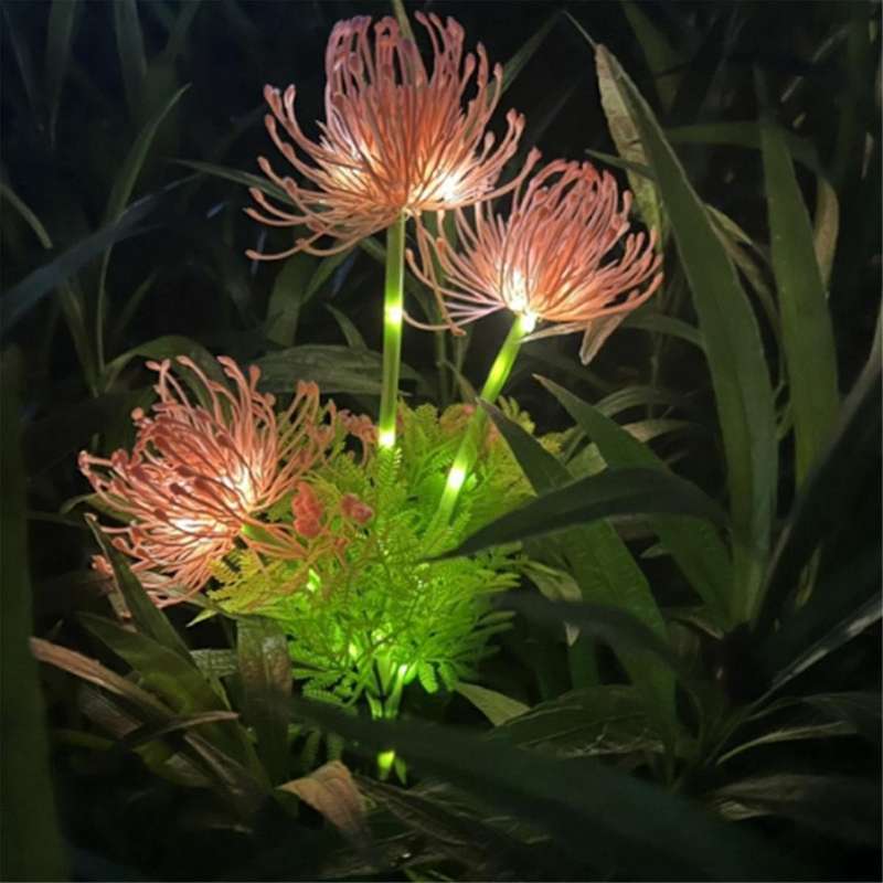 2Pcs Solar Flower Lights Outdoor IP65 Waterproof Outdoor Solar Flower Lights - LED Solar Lights