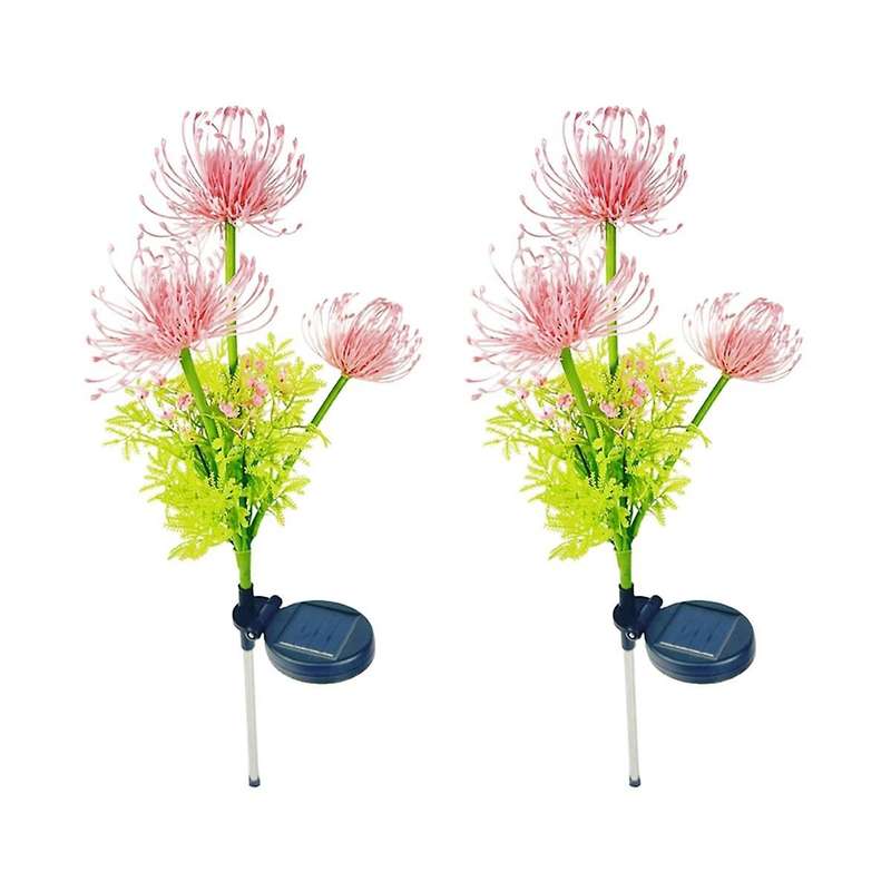 2Pcs Solar Flower Lights Outdoor IP65 Waterproof Outdoor Solar Flower Lights - LED Solar Lights