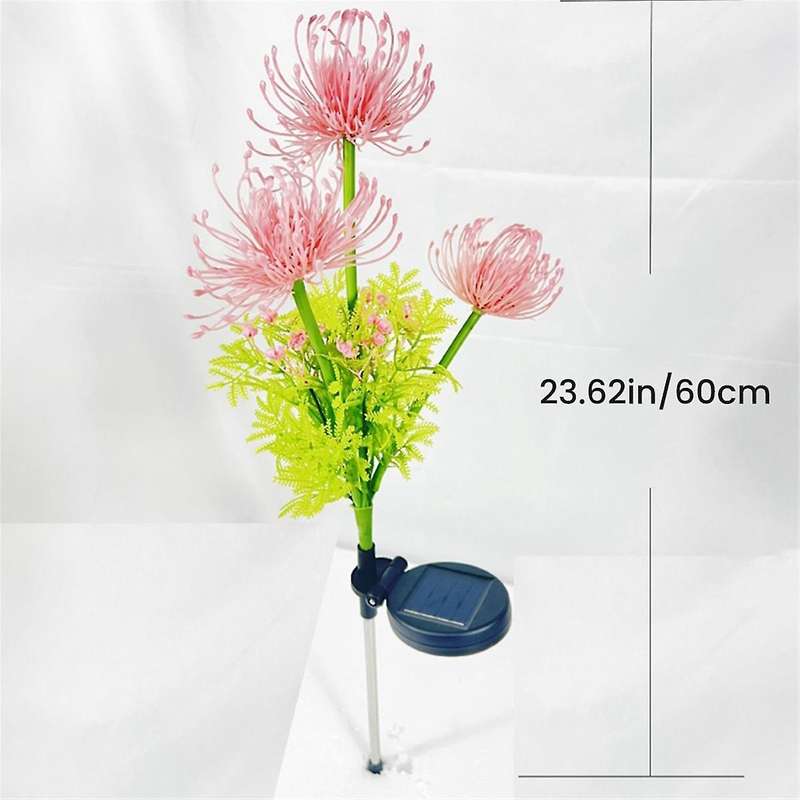 2Pcs Solar Flower Lights Outdoor IP65 Waterproof Outdoor Solar Flower Lights - LED Solar Lights