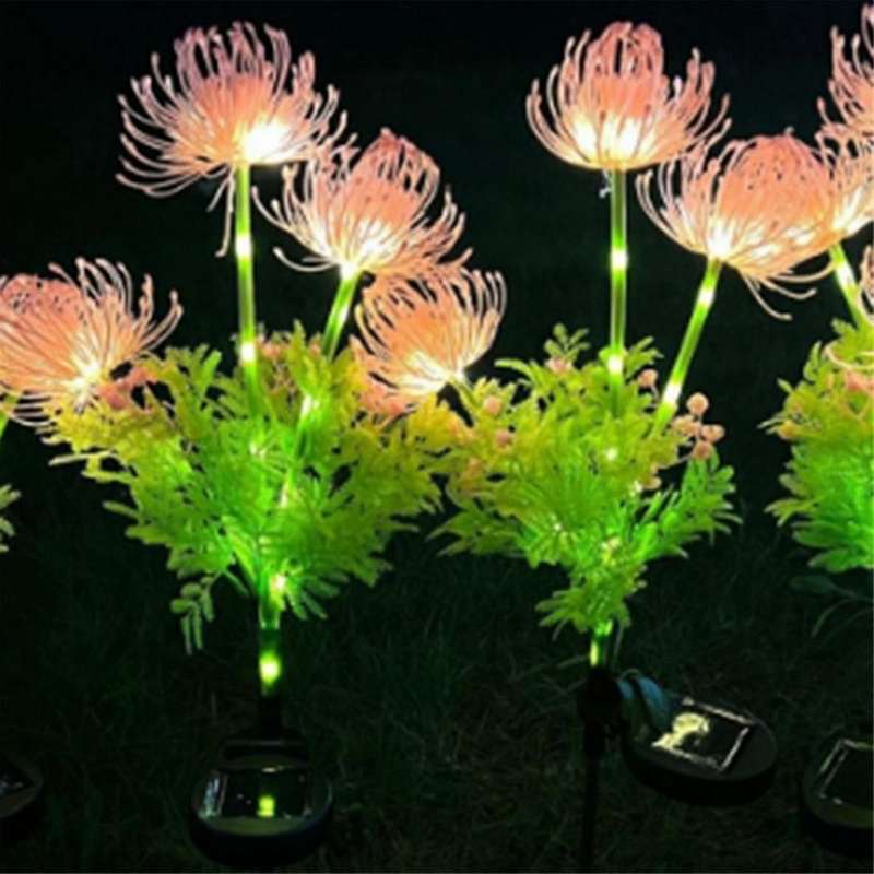 2Pcs Solar Flower Lights Outdoor IP65 Waterproof Outdoor Solar Flower Lights - LED Solar Lights
