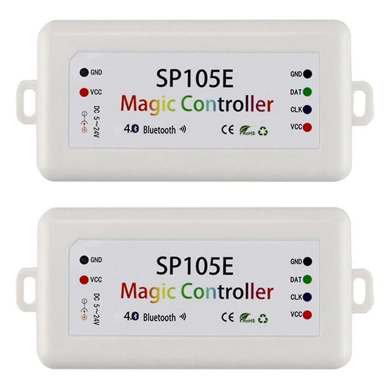 2Pcs SP105E Light Strip Controller Mobile Phone Smart Bluetooth Color Controller LED Full Color Cont