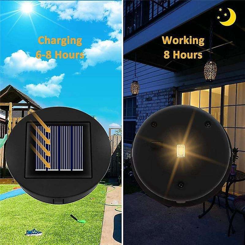 2PCS Solar Light Replacement Top Unit 8cm,Replacement Solar Panels,for Outside Garden Lantern Solar
