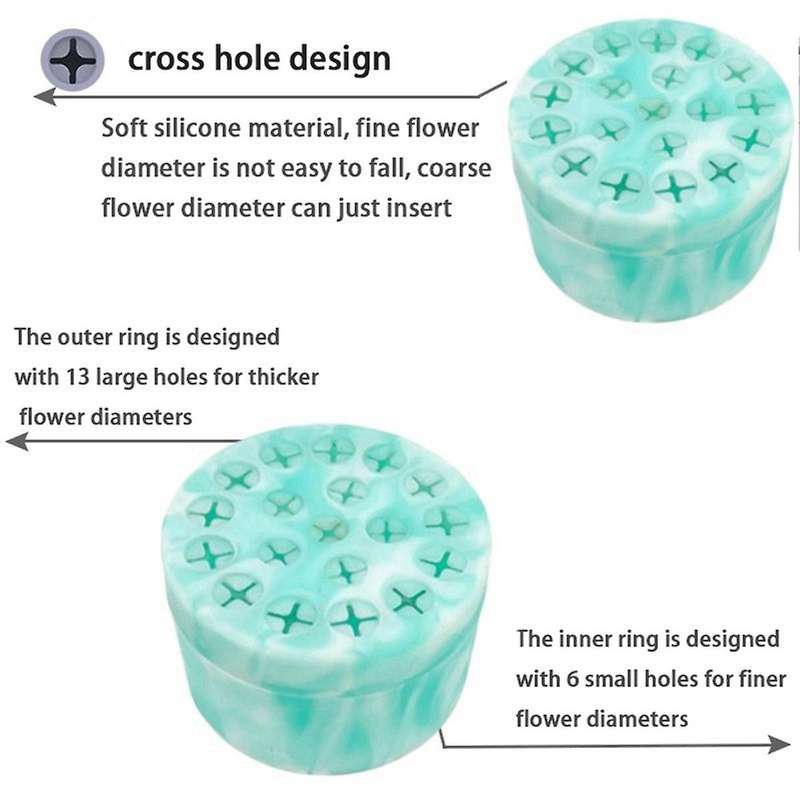 2PCS Spiral Ikebana Stem Holder, Bouquet Twister for Flower Arrangement,Gift for Mom Wife A