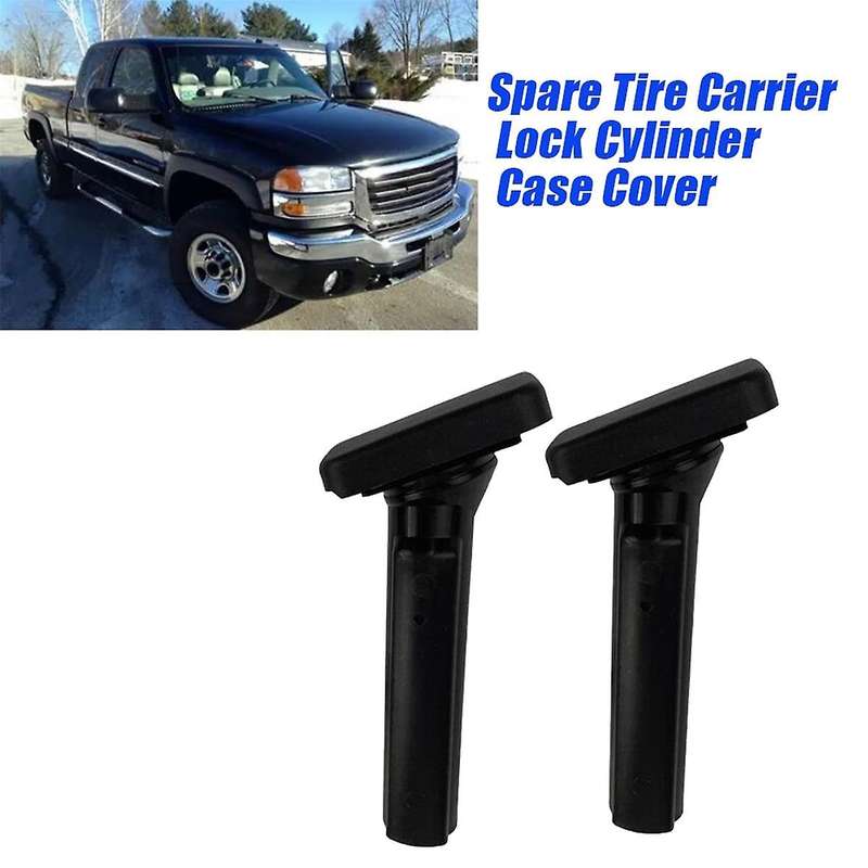 2pcs Spare Tire Carrier Lock Cover Case 1518-2986 for Avalance 99-13 15204233