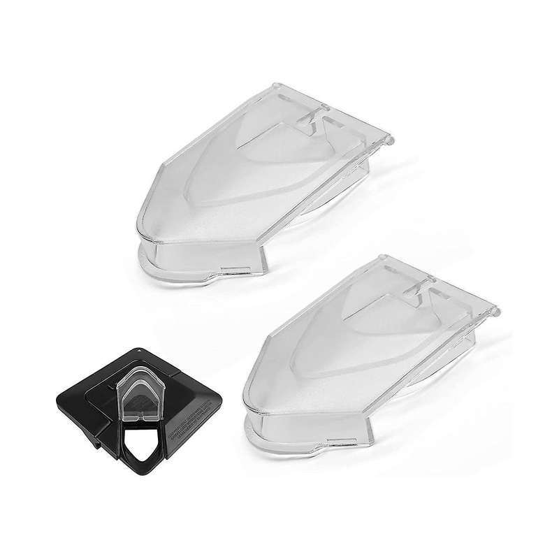 2pcs Spout Cover for Ninja Blender Lid, for Ninja Blender 72oz Pitcher Lid Flap Spout Cover, Clear