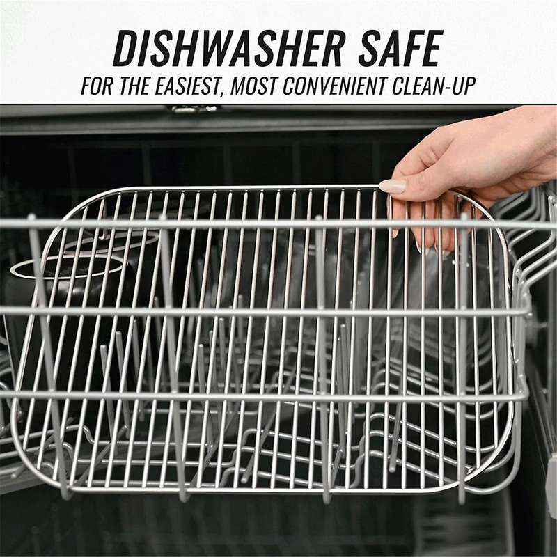 2PCS Stainless Oven Grill Rack Air Fryer Basket for Ninja Woodfire OG701 OG75 7-In-1 Air Fryer Net B
