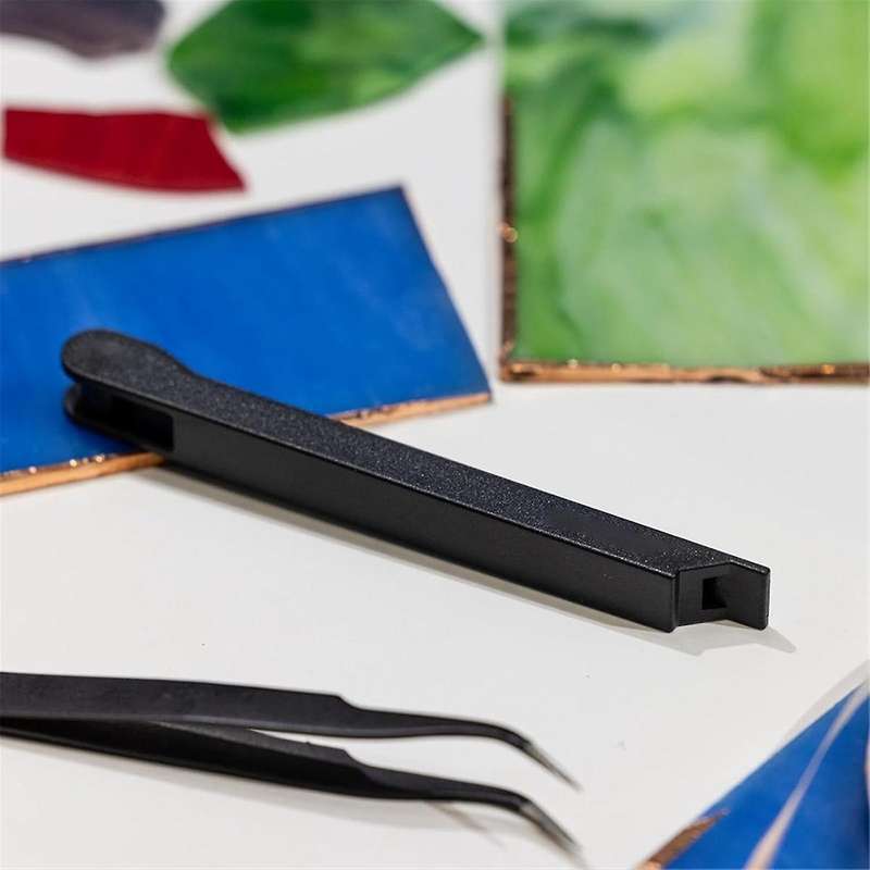 2pcs Stained Glass Copper Hand Foiler, Stained Glass Hand Foiling Tool for 7/32inch Foil Tape