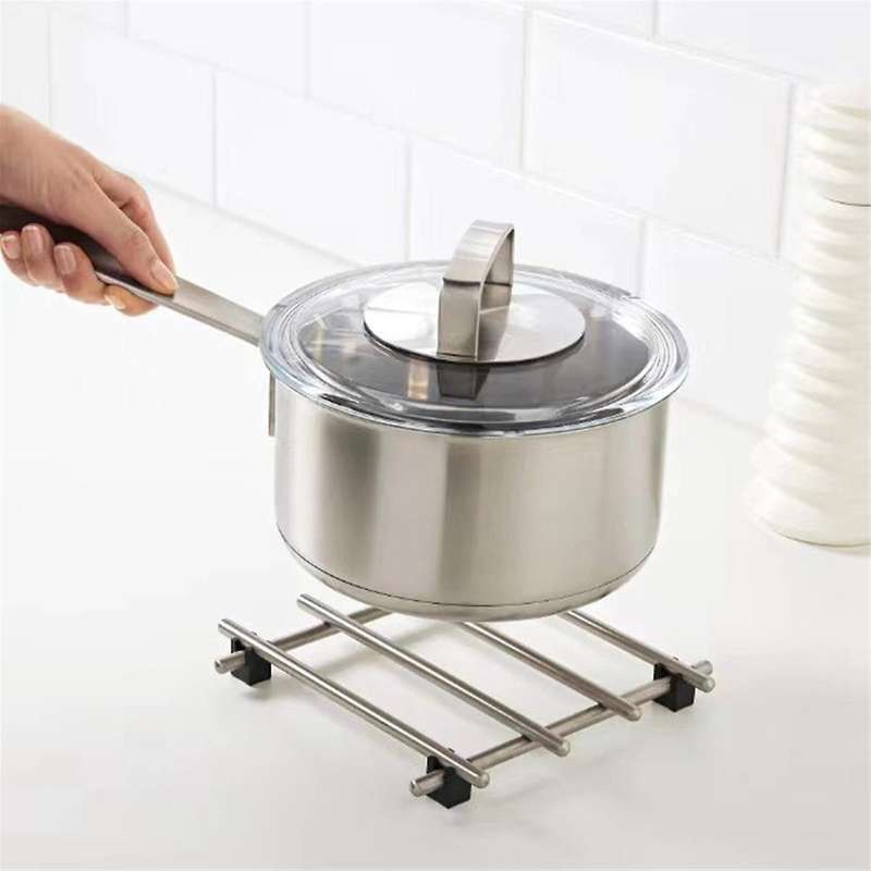2pcs Stainless Steel Trivets for Pots Table Hot Pads Pot Trivets Cooling Rack Pot and Pan Holder for