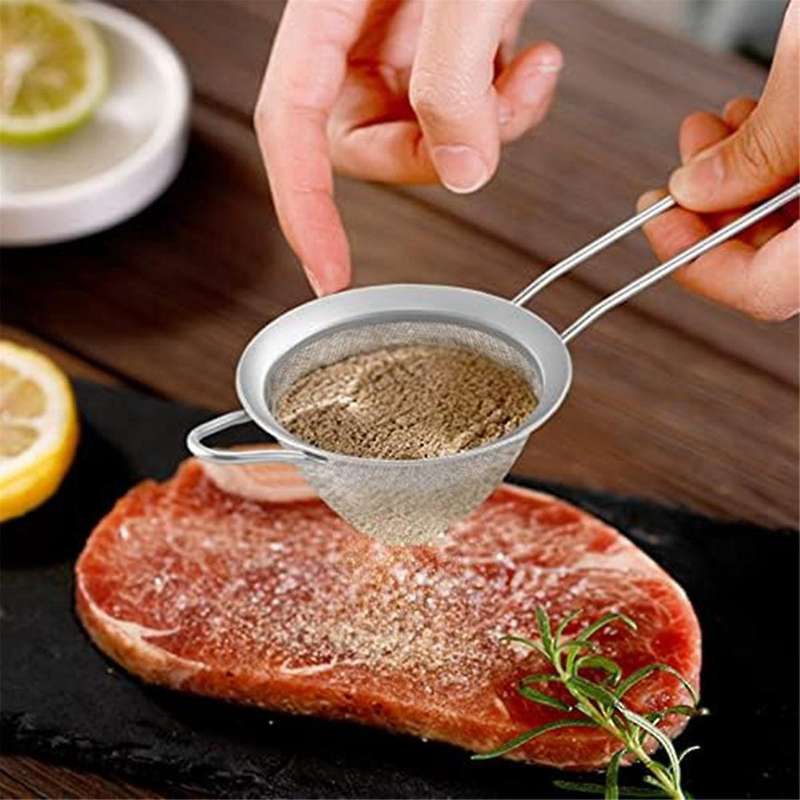 2pcs Stainless Steel Tea Strainer Small Conical Cone Mesh Strainer for Cocktails Coffee Juice Tea,