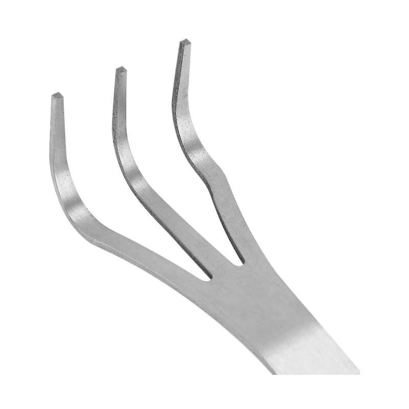 2PCS Stainless Steel Root Rakes with Ergonomic Handles are Suitable for Outdoor Use