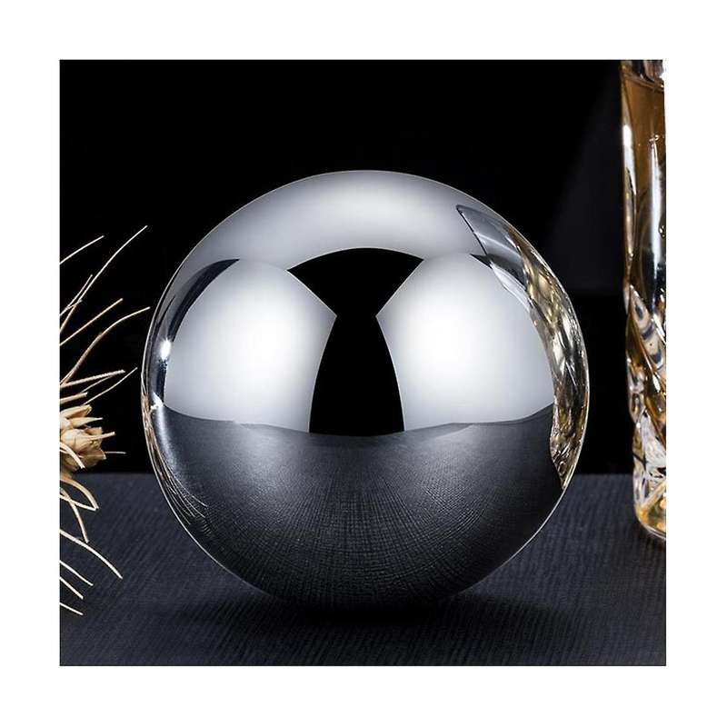2pcs Stainless Steel Ice Cubes Quick-freeze Ice Balls Whiskey Round Kitchen Bar Utensils