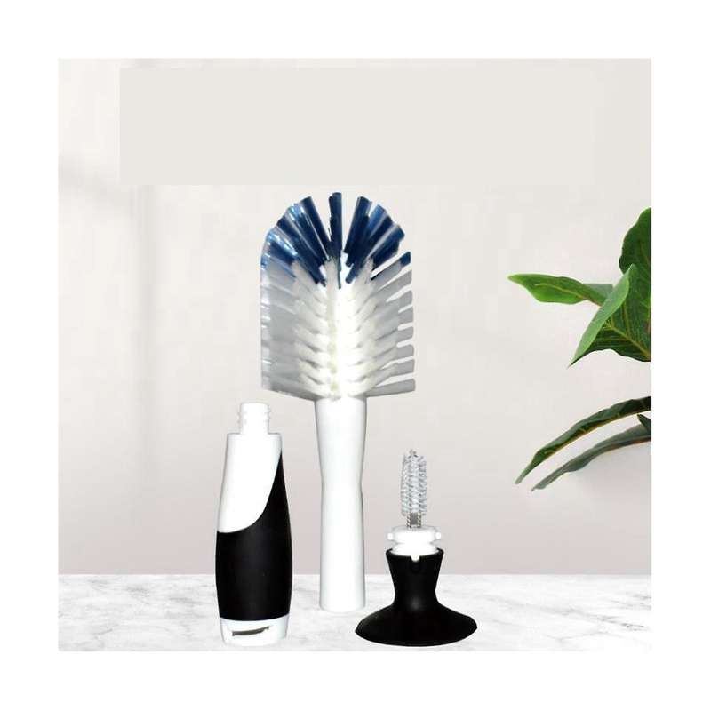 2pcs Sucker Bottle Brush Nipple Brush Multi- Washing Cup Brush Vertical Suction Cup Brush