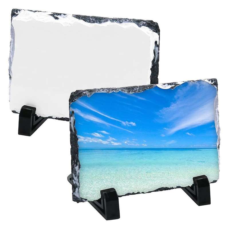 2pcs Sublimation Blank Rock Stone 6 X 8 Inch Rectangular Custom Sublimation Picture Frame Heat