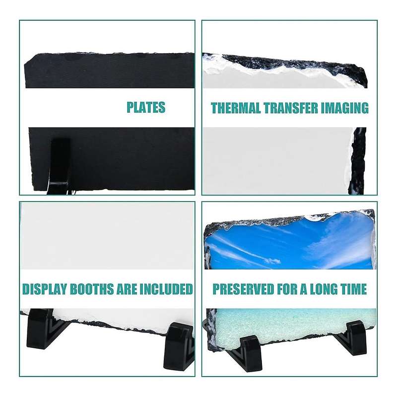 2pcs Sublimation Blank Rock Stone 6 X 8 Inch Rectangular Custom Sublimation Picture Frame Heat
