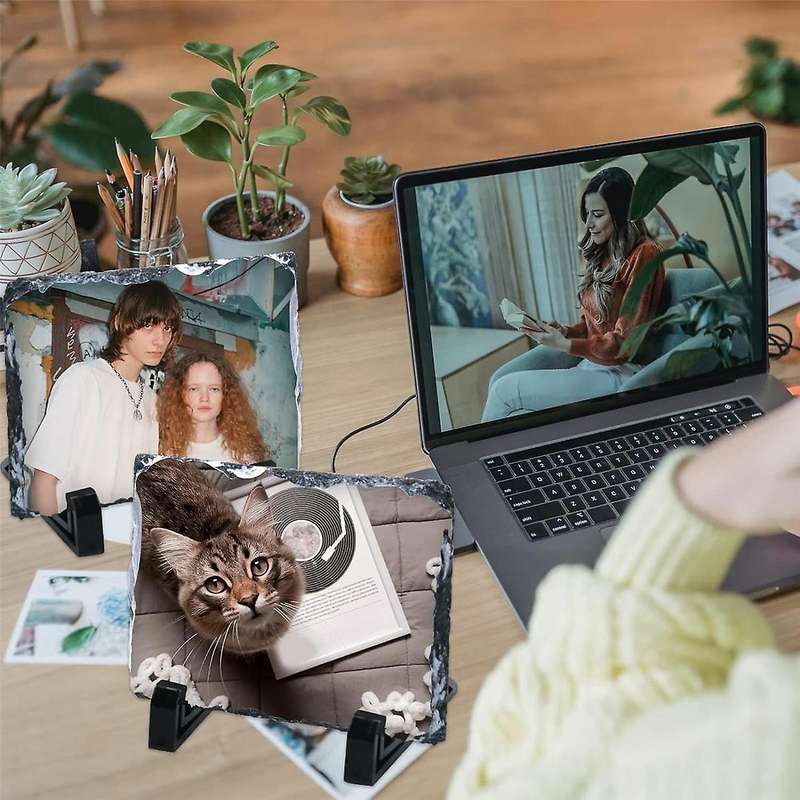 2pcs Sublimation Blank Rock Stone 6 X 8 Inch Rectangular Custom Sublimation Picture Frame Heat