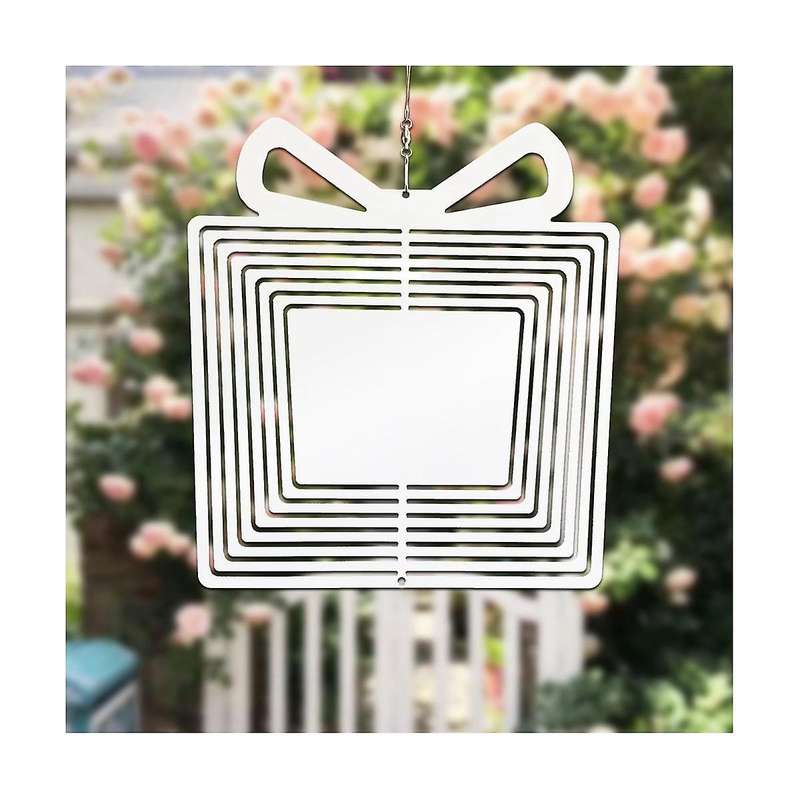 2pcs Sublimation Wind Spinner Blanks 3d Garden Wind Spinners Sublimation Blanks Double Sided Wind S