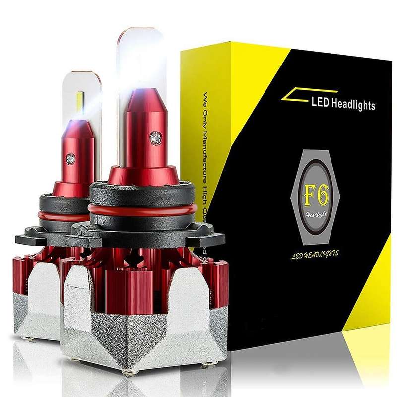 2Pcs Super Bright F6 Car 12000Lm Csp Car Headlights Led Headlights for High/Low Beam Headlights Fog