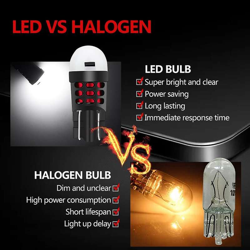 2pcs T10 W5w 194 168 3030 1smd 6500k Tail Bulb Car Led Clearance Lamp Door Lights for Licence Dome L