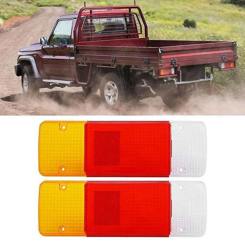 2Pcs Taillight Cover Vehicle Tail Light Shade Cover LH+RH for 2005-2011 70 75 78 79 Series