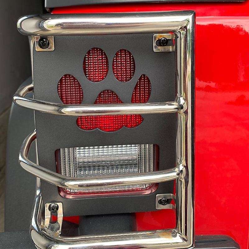 2Pcs Tail Light Cover Guard" Dog " for 2007-2018 Wrangler JK Unlimited Taillights- Pair