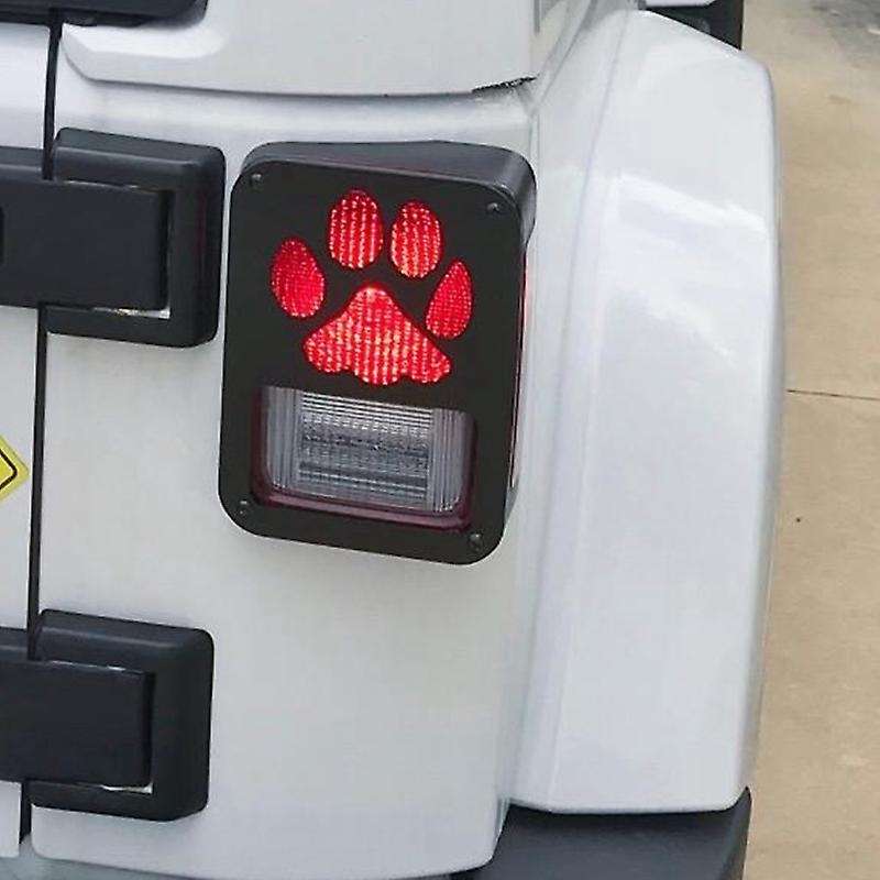 2Pcs Tail Light Cover Guard" Dog " for 2007-2018 Wrangler JK Unlimited Taillights- Pair