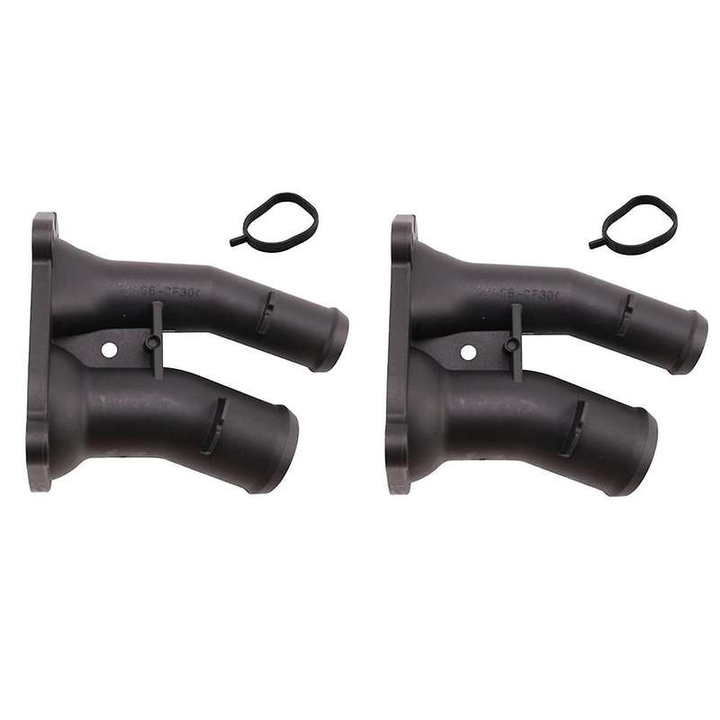 2pcs Thermostat Housing Coolant Flange Fit for C-max Focus Mondeo Fiesta 2001-2012 1707050 2s6g-9k47