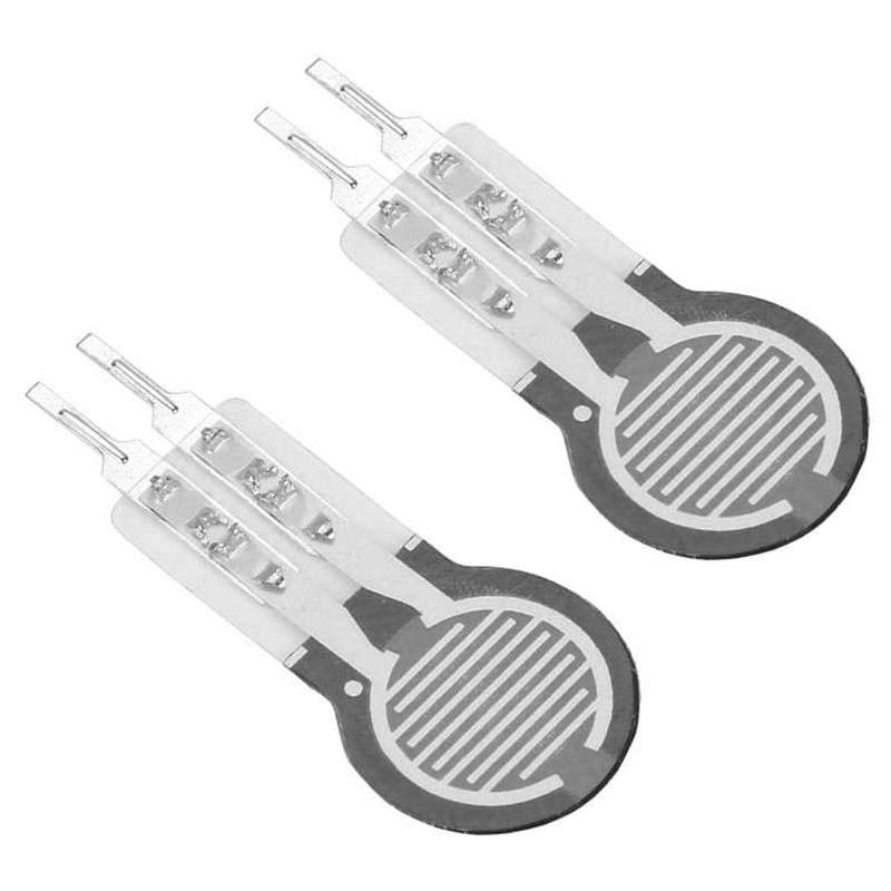 2Pcs Thin Film Pressure Sensor High Precise Force-Sensitive Resistor Force Sensor Pressure Sensor Re