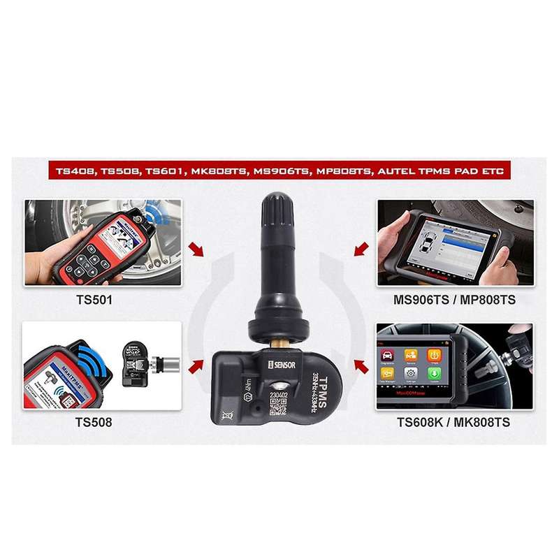 2Pcs Tire Pressure Sensor Programming for TS408 TS508 ITS600 433MHz 315MHZ MX-Sensor Universal 2-in-