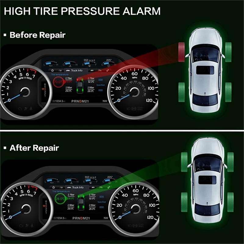 2Pcs Tire Pressure Sensor Programming for TS408 TS508 ITS600 433MHz 315MHZ MX-Sensor Universal 2-in-