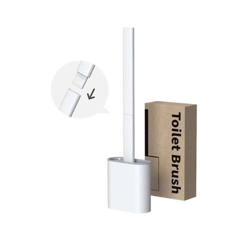 2pcs Toilet Brush and Holder -toilet Brush&ventilated Holder Toilet Bowl Brush with Handle for Bath
