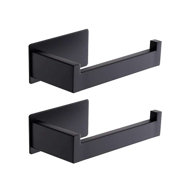 2pcs Toilet Paper Holder No Drilling Self-adhesive Stainless Steel Holder Holder Paper Holder