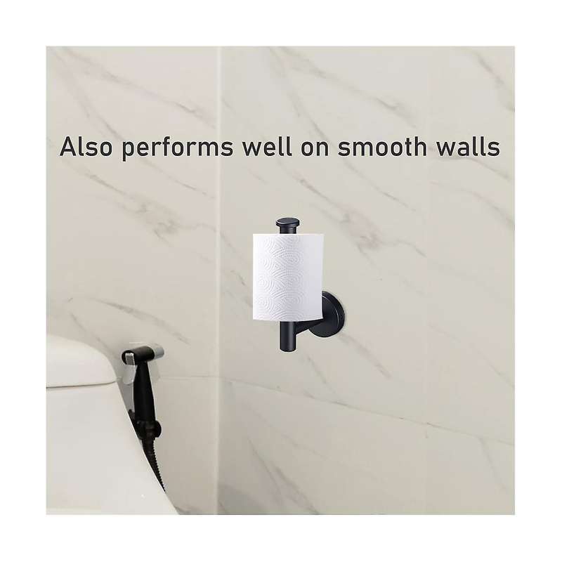 2pcs Toilet Paper Holder Bathroom Kitchen Washroom Wall Mount 304 Stainless Steel Brushed Drill Scr