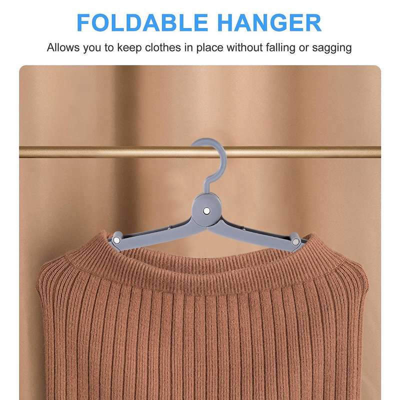 2pcs Travel Portable Folding Hanger Multi-functional Travel Hanger Camping Travel Clothing Hangers