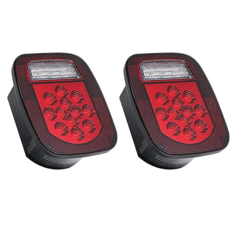 2PCS Truck Tail Light 12V 39 LED Trailer Brake Light LED Signal Light for Truck, Trailer, Boat, , SU
