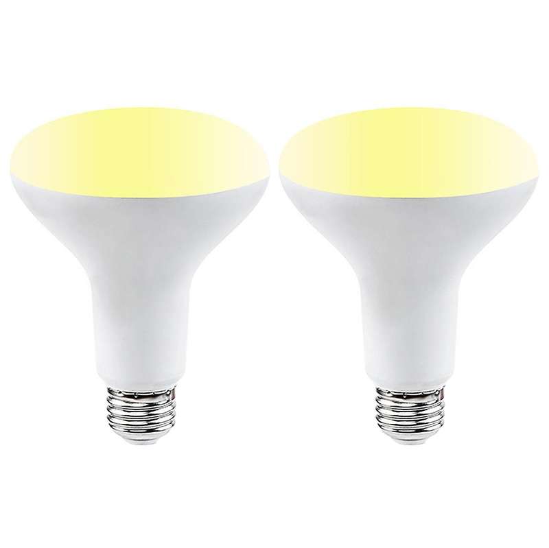 2Pcs Tuya Smart Wifi Bulb BR30 Dimmable B22 850Lm RGB 2700K to 6500K 9W Lamp Works with Alexa Home A