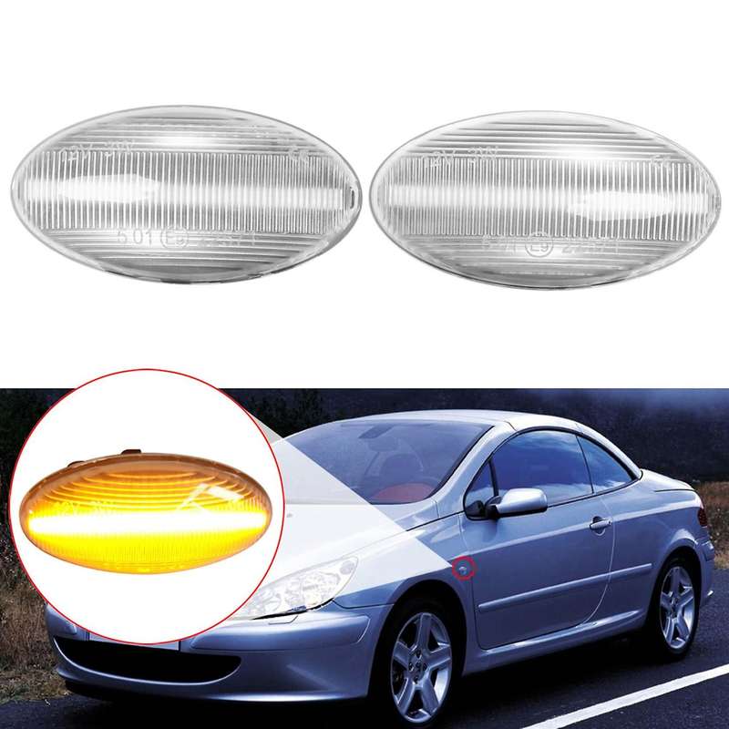 2Pcs Turn Signals Light Water Blinker Led Side Marker Light for II 2014 2015 2016 2017 2018 2019