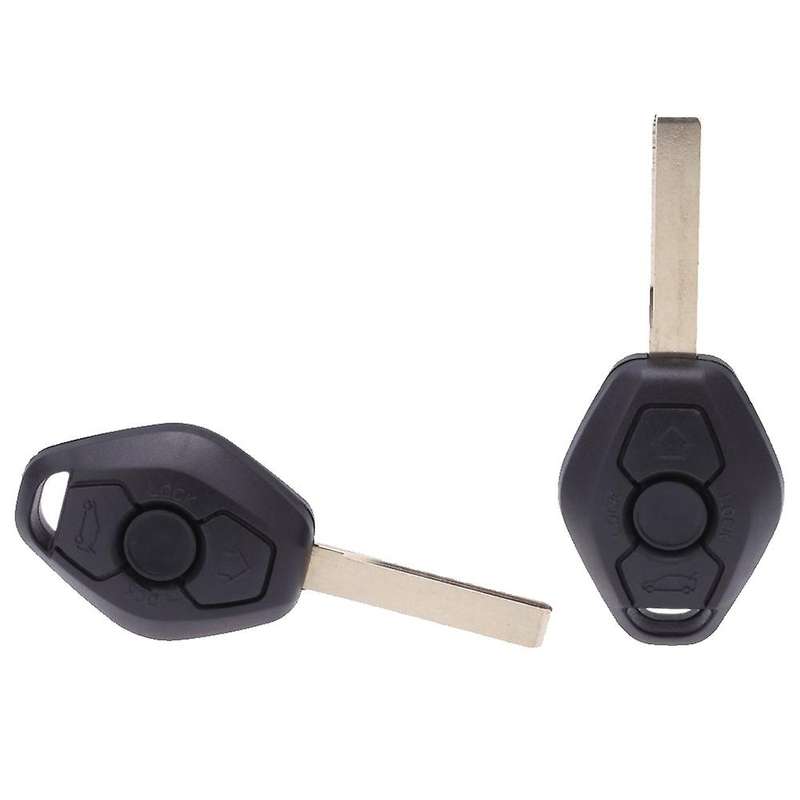 2pcs Uncut Car Replacement Remote Key Shell Case for 1 3 5 6 7 X3 X5 E53 E46 E39 E60 Z4