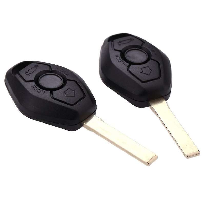 2pcs Uncut Car Replacement Remote Key Shell Case for 1 3 5 6 7 X3 X5 E53 E46 E39 E60 Z4