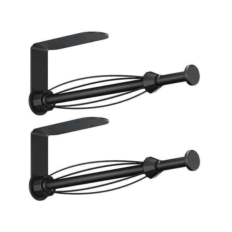 2pcs Under Cabinet Paper Towel Holder Easy Tear Wall Mount Paper Towel Holder with Damping Design